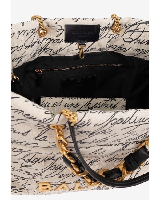 Balmain Natural Xxl 1945 Soft Tote Bag