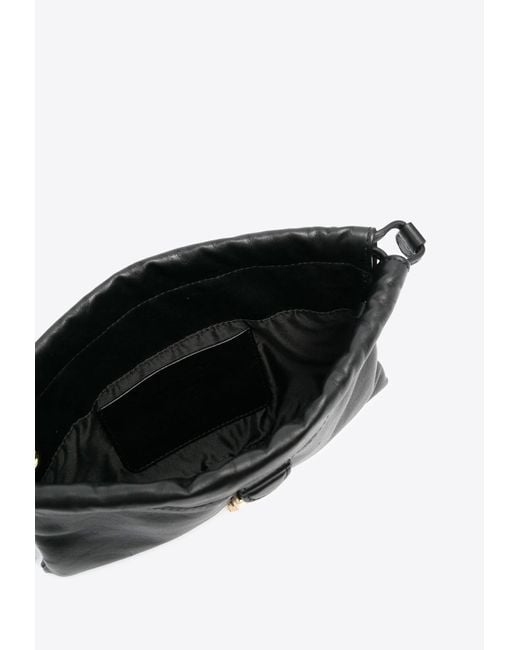 Moschino Black Logo Pouch Bag