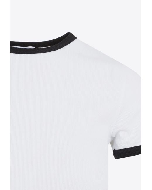 Patou White Logo Short-Sleeved T-Shirt