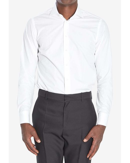 Borriello White Marechiaro Buttoned Shirt for men