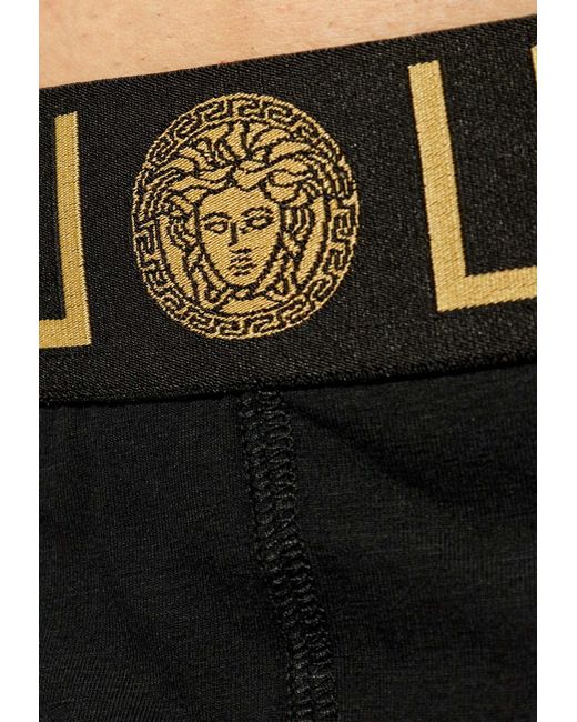Versace Black Greca Border Boxers for men