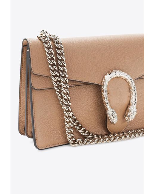 Gucci White Medium Dionysus Leather Shoulder Bag
