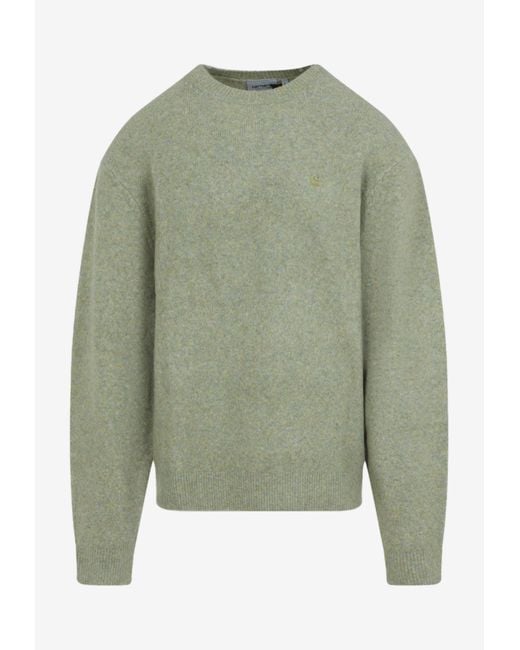 Carhartt Green Curtis Knitted Sweater for men