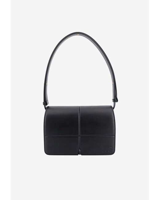 Burberry Black Snip Leather Shoulder Bag
