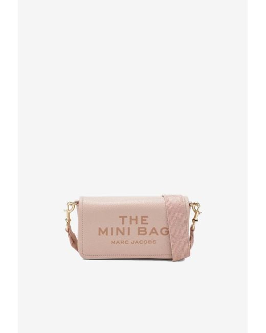 Marc Jacobs Pink Mini Pebbled Leather Crossbody Bag