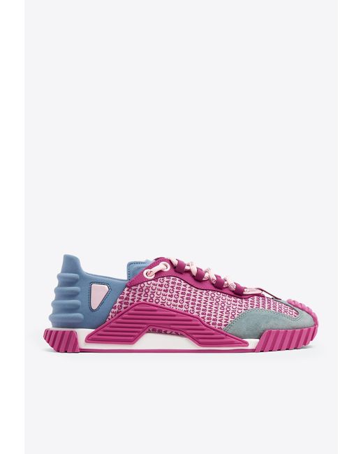 Dolce & Gabbana Purple Ns1 Low-Top Sneakers