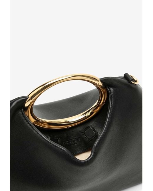 Jacquemus Black Medium Le Calino Nappa Leather Top Handle Bag