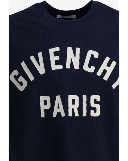 Givenchy Blue Paris" T-Shirt for men