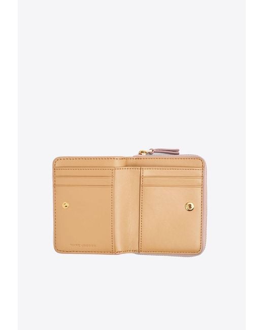 Marc Jacobs Pink Mini Compact Leather Wallet