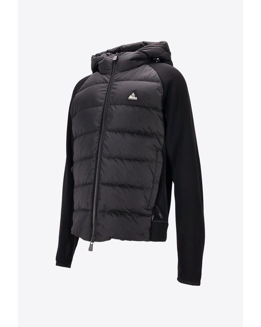 Moncler Black Logo Patch Padded Jacket for men