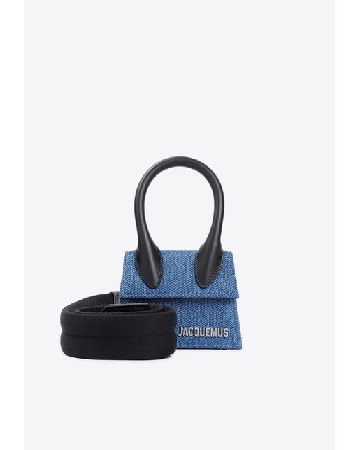 Jacquemus Blue Mini Chiquito Homme Top Handle Bag for men