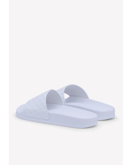 white balmain slides