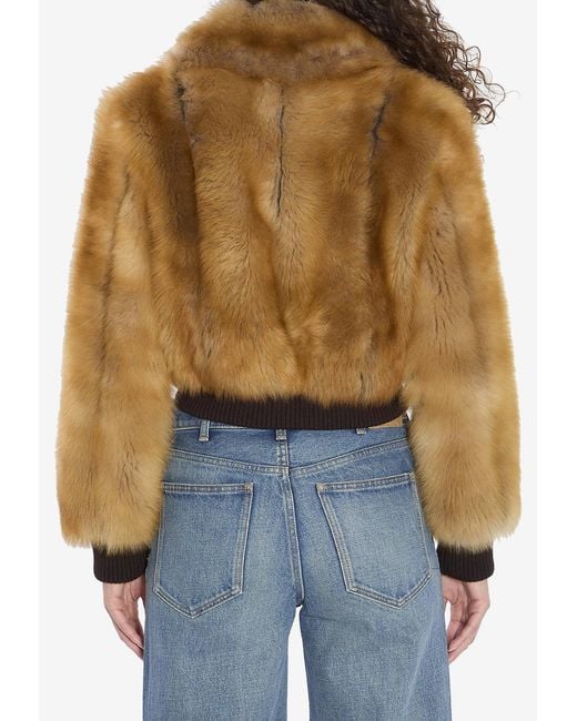 Saint Laurent Blue Bomber Jacket
