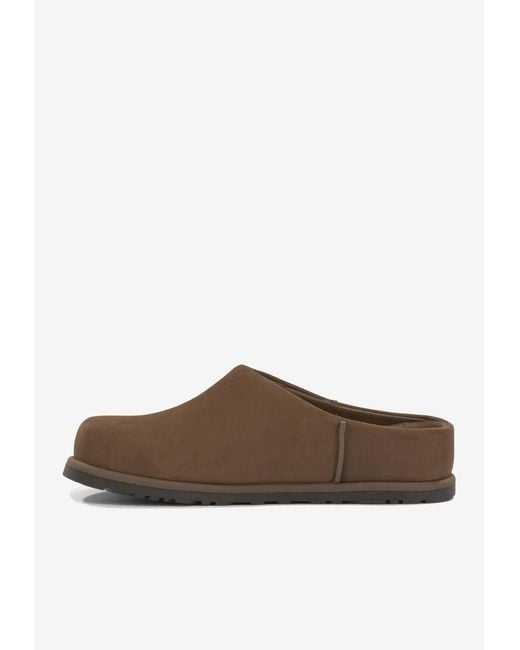 Ugg Brown Otzo Waterproof Leather Clogs