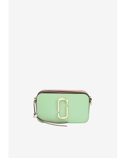 Marc Jacobs The Snapshot Crossbody Bag In Saffiano Leather in Green ...