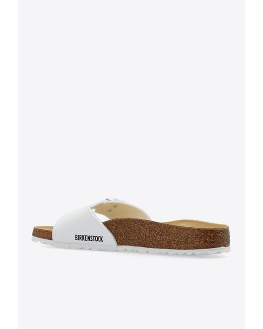 Birkenstock Madrid Leather Slides in White Lyst