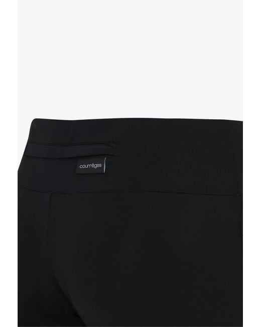 Courreges Blue Scuba Tech Jersey Bootcut Pants