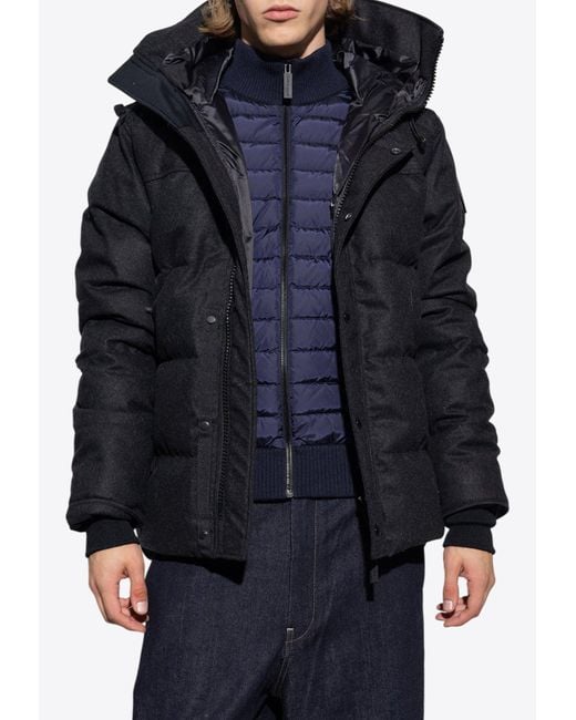 Canada Goose Blue Macmillan Wool Down Jacket for men