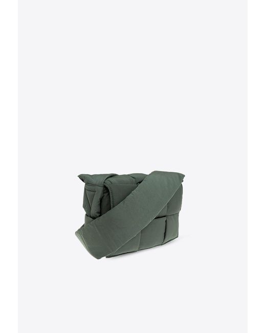 Bottega Veneta Green Small Padded Cassette Crossbody Bag for men