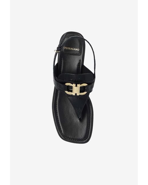 Ferragamo♪SALE♪LULA Ferragamo Lula Slingback Sandals in Black | Lyst