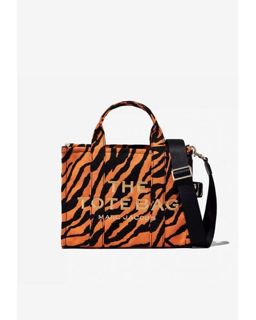Marc Jacobs Synthetic The Tiger Stripe Small Tote Bag in Orange Lyst UK