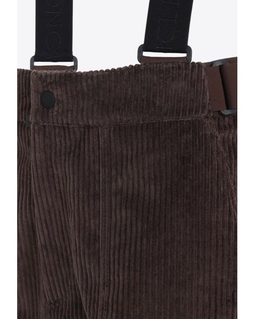 Moncler White Ski Track Pants for men