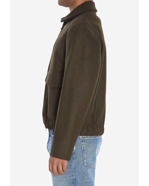 Barena Green Magan Buttoned Jacket for men