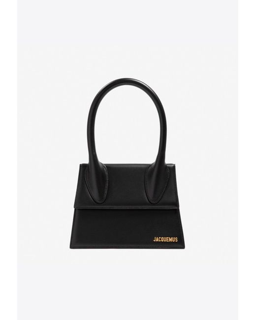 jacquemus black le grand chiquito top handle bag