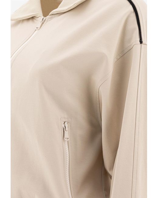 Brunello Cucinelli Natural Monili Embellished Track Jacket