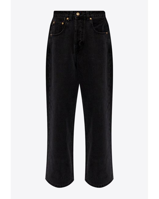 Jacquemus Black Oversized Wide-Leg Jeans