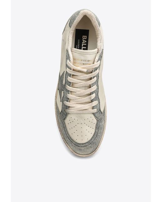 Golden Goose Deluxe Brand White Ball Star Low-Top Vintage Sneakers
