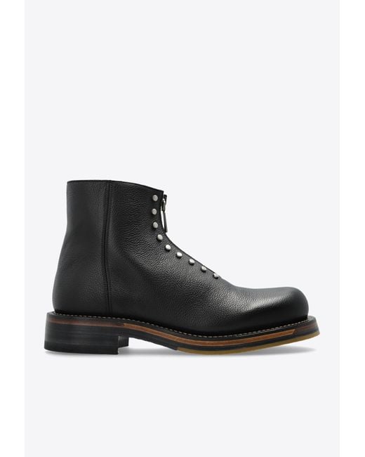 Alexander McQueen Black Maker Zip Ankle Boots for men