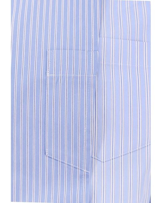 Sacai Purple Striped Buttoned Shirt for men