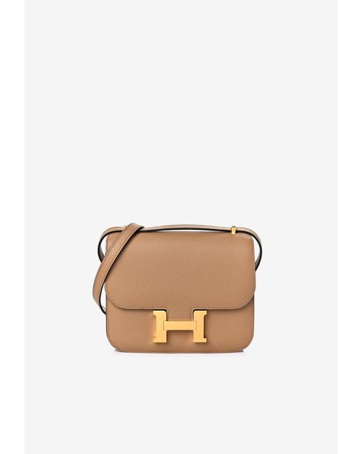 Hermès White Constance 18 In Chai Epsom With Gold Hardware