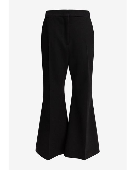 Givenchy Black Flared Cropped Pants