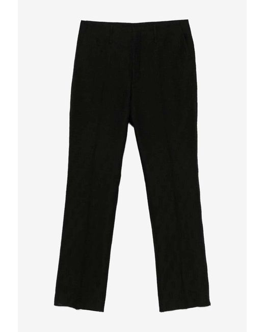 Fendi Black Tailored Buttoned Pants for men