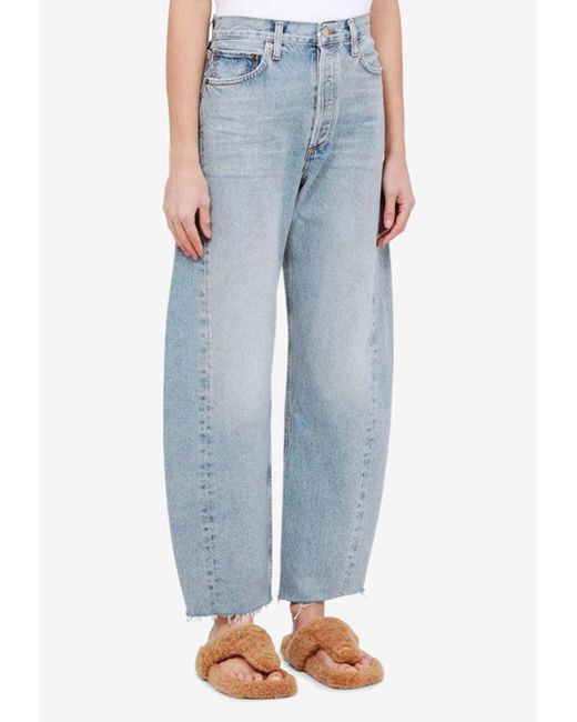 Agolde Blue Balloon Straight Jeans
