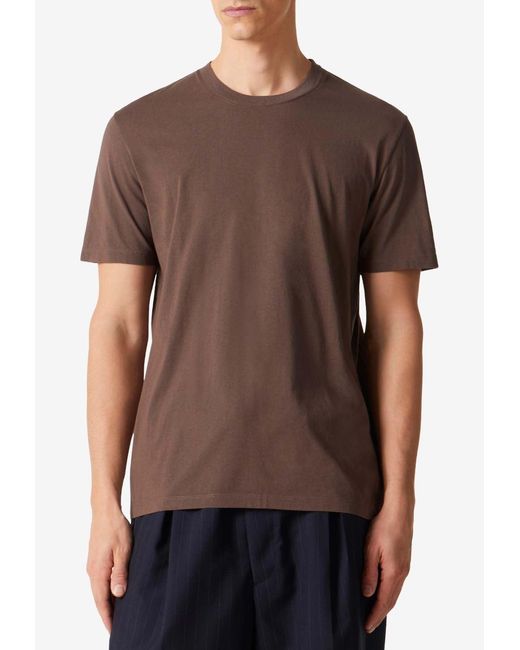 Maison Margiela Blue Basic Jersey T-Shirts for men