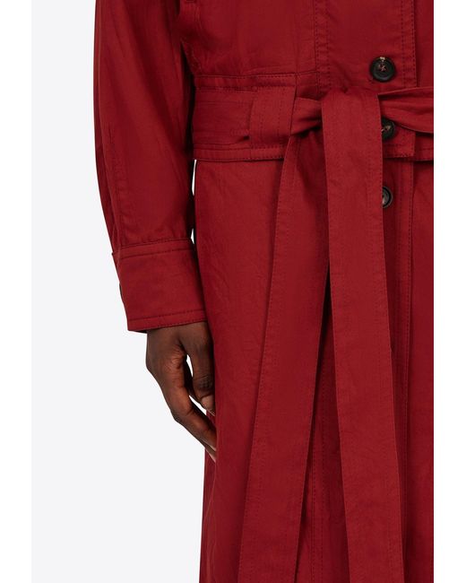 Ferragamo Red Duster Convertible Coat