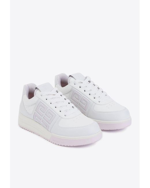 Givenchy White G4 Low-Top Sneakers
