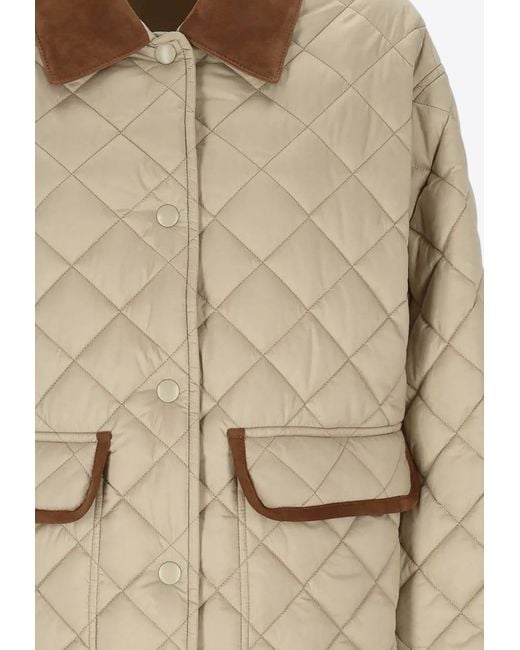 Miu Miu Natural Giubbotti Ponge'Tec+Camoscio