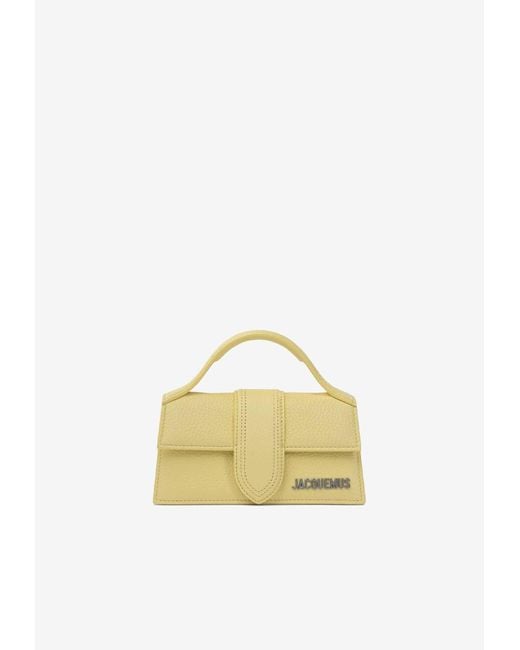 Jacquemus Metallic Small Bambino Grained Leather Crossbody Bag
