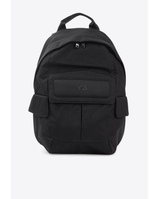 Y-3 Black Small Backpack for men