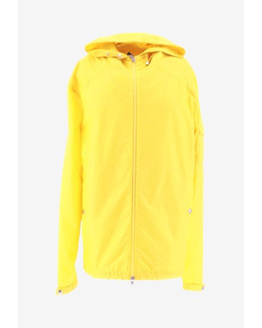 Moncler Yellow Etiache Zip-Up Windbreaker Jacket for men