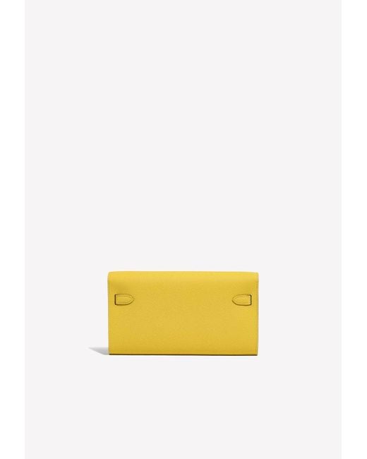 Hermès Yellow Kelly To Go Wallet