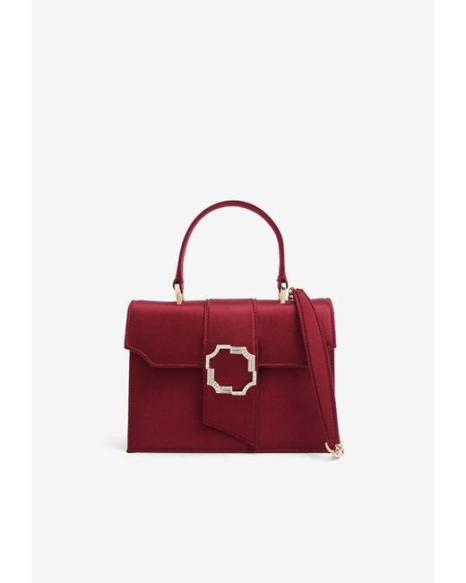 Malone Souliers Red Small Audrey Top Handle Bag