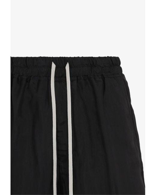 Rick Owens Black Dietrich Drawstring Pants