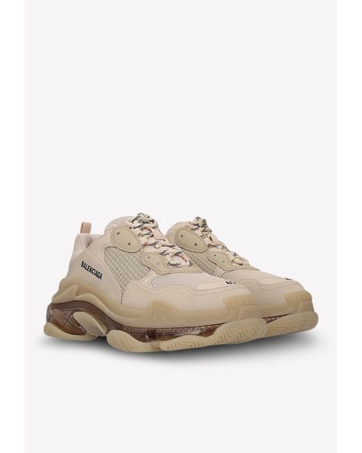 beige triple s balenciaga