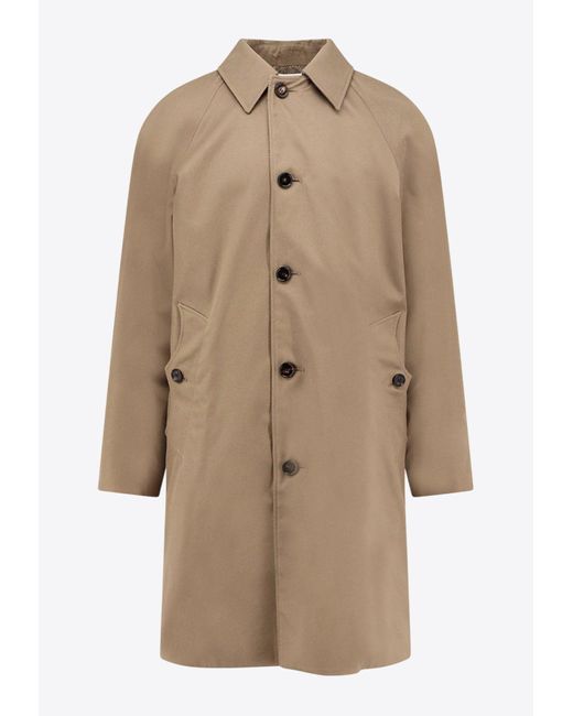 Burberry Natural Single-Breasted Coats for men