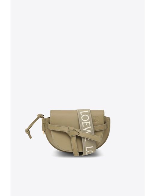 Loewe Mini Gate Dual Crossbody Bag in Green Lyst